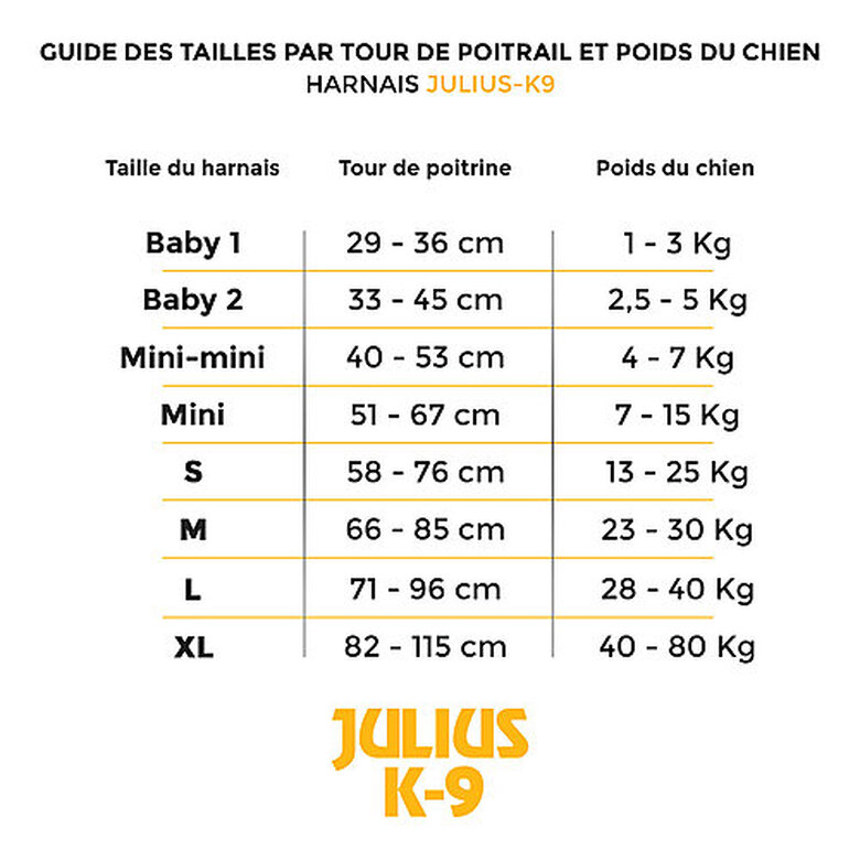 Julius-K9 - Harnais Power M de 66-85cm pour Chien - Rouge