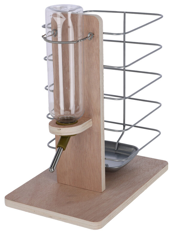 Kerbl - Râtelier + Coin à Eau pour Rongeurs - 22,5x15,5x27cm Image numéro 1 Kerbl - Râtelier + Coin à Eau pour Rongeurs - 22,5x15,5x27cm Image numéro 1