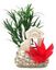 Labeo - Décor colonne avec Plante Artificielle - Aquarium Indicateur image numéro 2