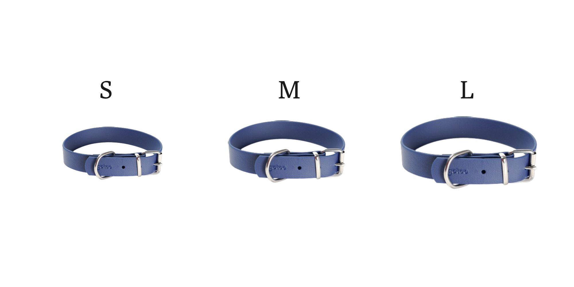 Gotoo - Collier Premium Biotane Bleu pour Chien - S Image num&eacute;ro 5