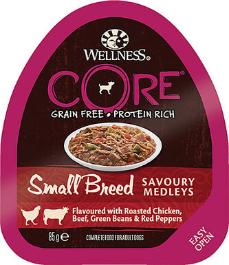 Wellness CORE - Repas Savoury Medleys Poulet et Bœuf pour Chien Petite Race - 85g