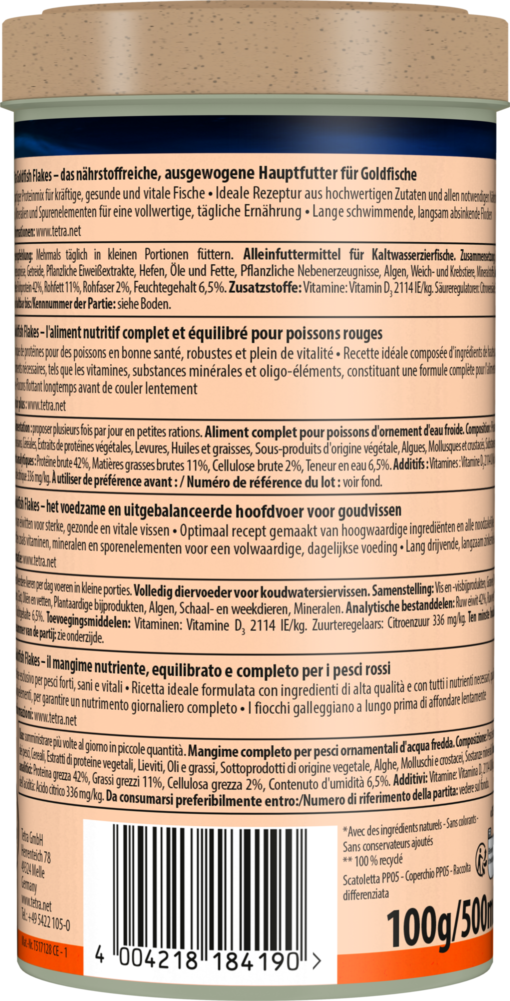 Tetra - Aliment Complet Goldfish en Flocons pour Poissons Rouges - 500ml Image num&eacute;ro 4