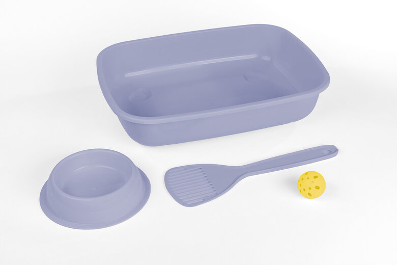 Animalis - Kit Bac à Litière Chaton - Bleu Image numéro 3 Animalis - Kit Bac à Litière Chaton - Bleu Image numéro 3