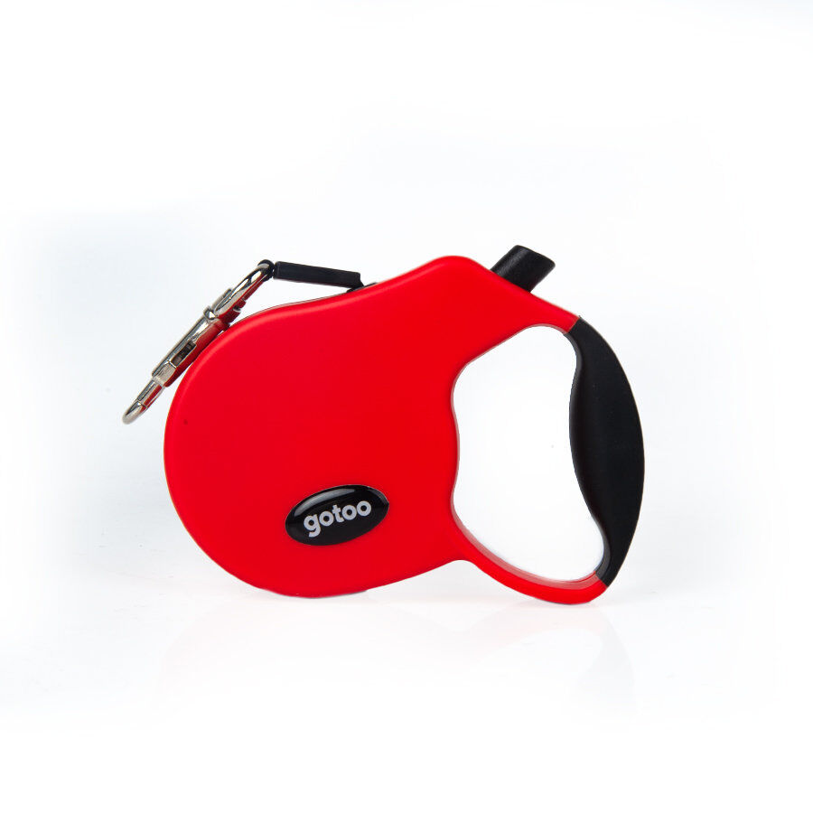 Gotoo - Laisse enrouleur Rouge pour Chien - S Image num&eacute;ro 1