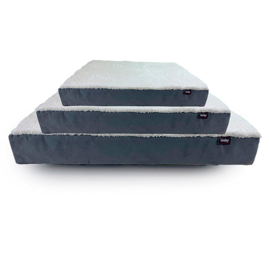 Leeby - Matelas Orthop&eacute;dique Gris pour Chiens - S Image num&eacute;ro 2