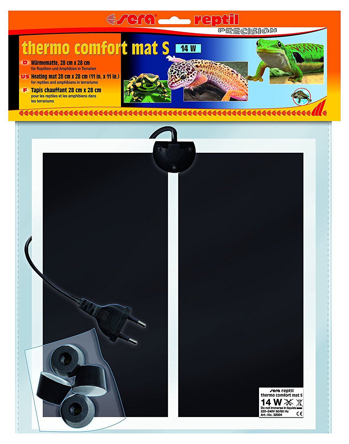 Sera - Tapis Chauffant Thermo Comfort Mat S de 28x28cm pour Terrarium - 14W Image num&eacute;ro 2