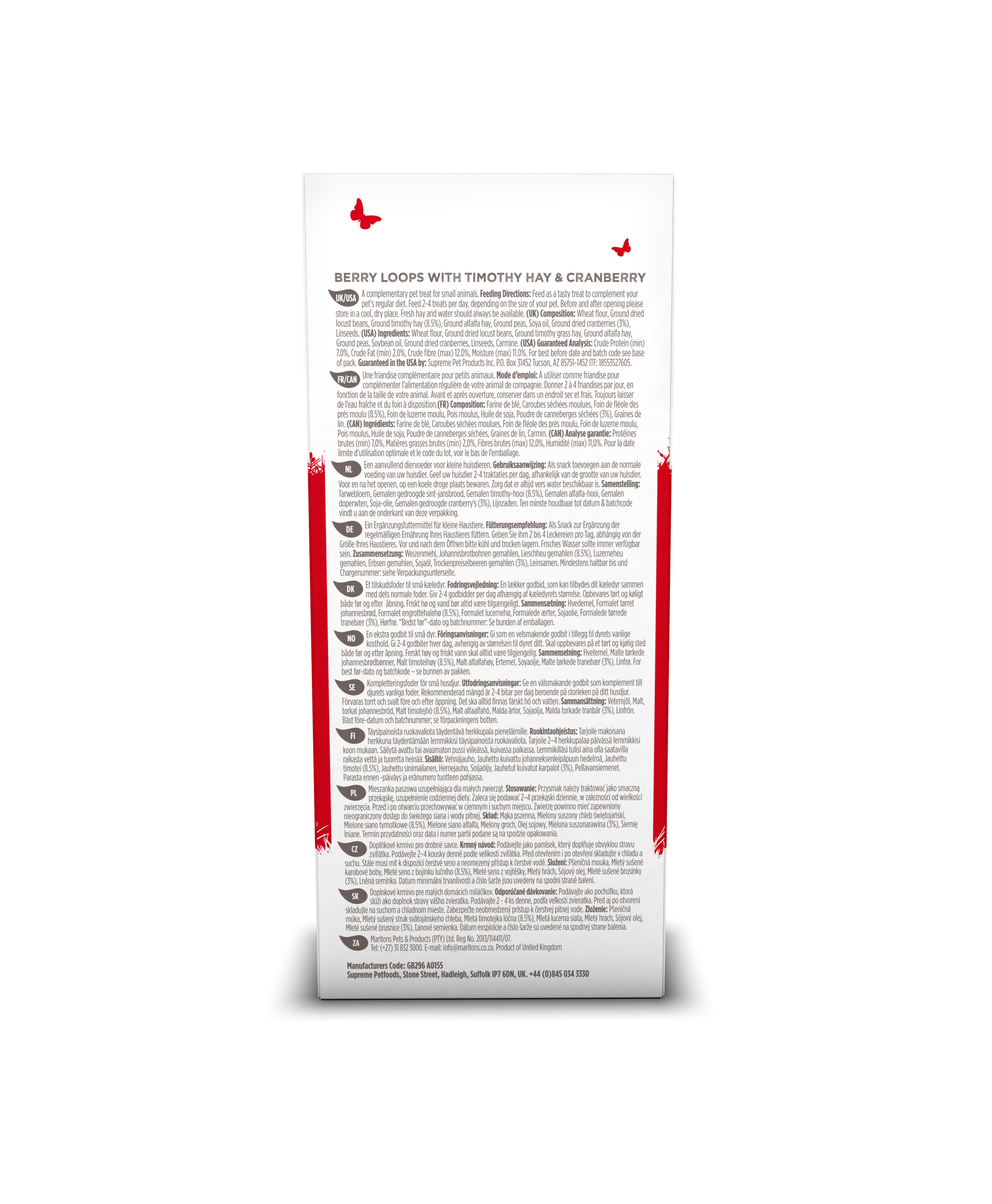 Supreme Science - Selective Naturals Berry Loops pour Rongeurs - 80g Image num&eacute;ro 3