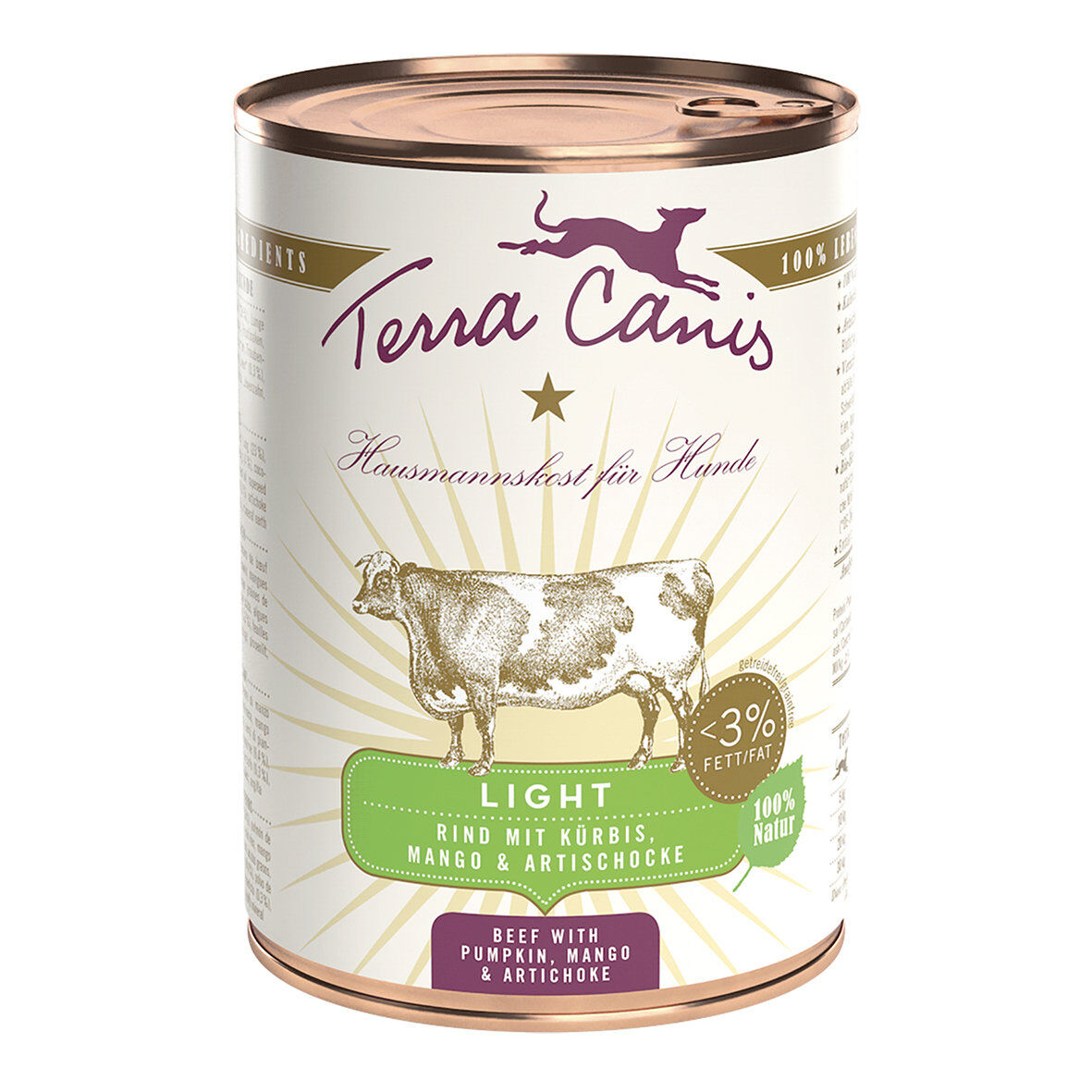 Terra Canis - Aliment naturel B&oelig;uf Potiron Light pour Chiens - 400g Image num&eacute;ro 1