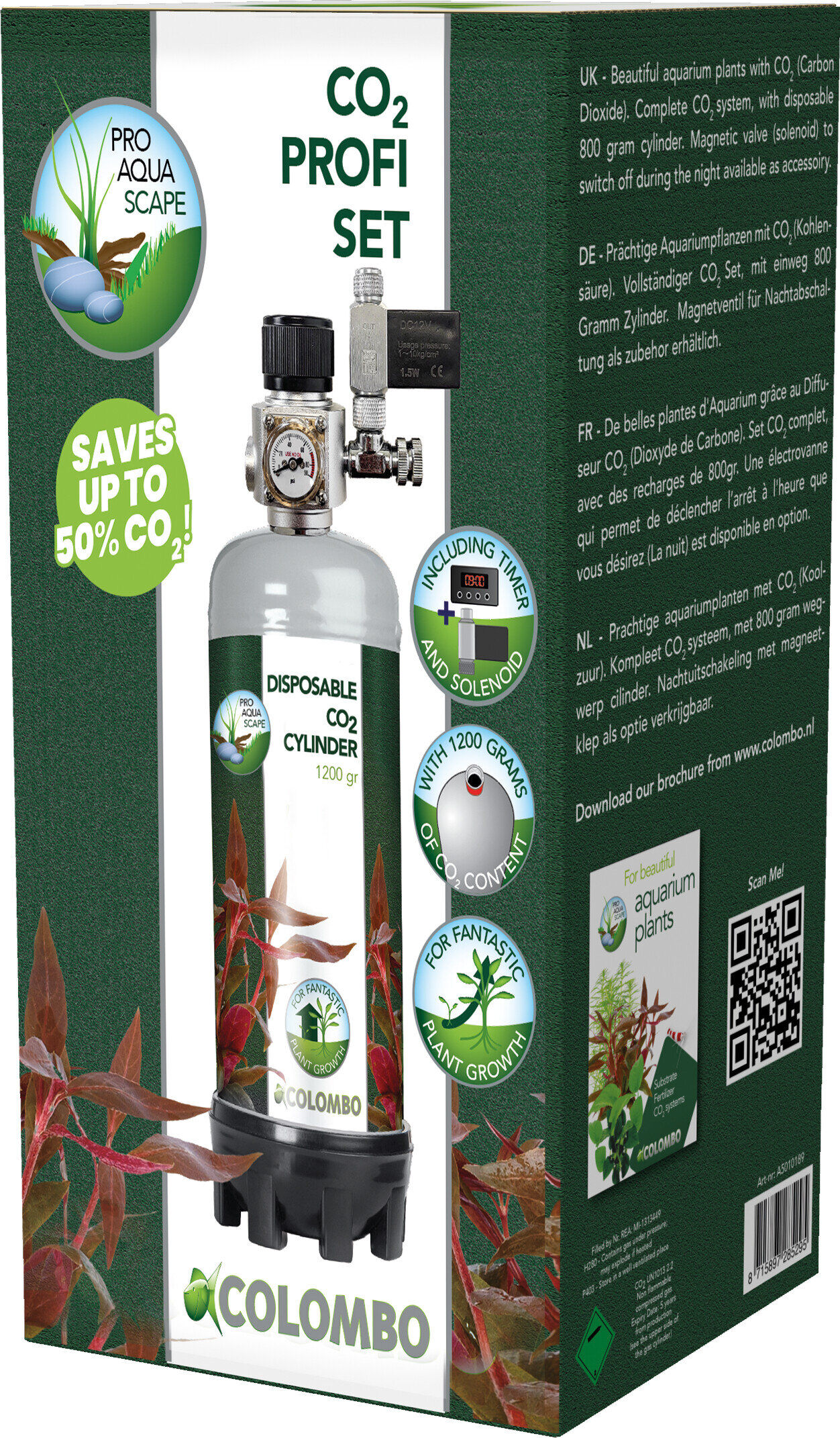 Colombo - Diffuseur CO2 ProfiSet - 1200g Image num&eacute;ro 2