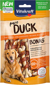 Vitakraft - Friandises Os Pure Duck au Canard pour Chiens - 80g