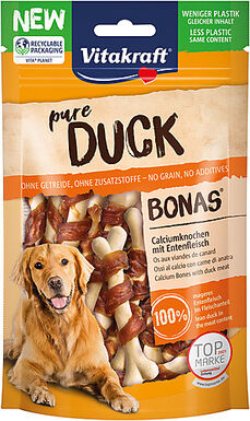 Vitakraft - Friandises Os Pure Duck au Canard pour Chiens - 80g
