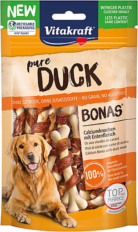 Vitakraft - Friandises Os Pure Duck au Canard pour Chiens - 80g image number null