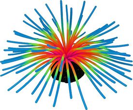 Labeo - D&eacute;coration An&eacute;mone Phosphorescente Bleu pour Aquarium - L