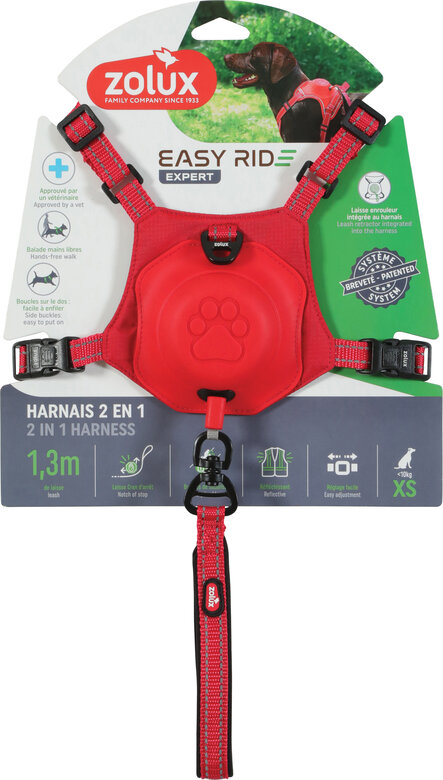 Zolux - Harnais Easyride Rouge pour Chiens - XS Image numéro 1 Zolux - Harnais Easyride Rouge pour Chiens - XS Image numéro 1