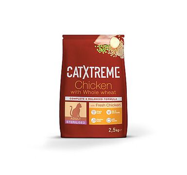 CatXtreme - Croquettes Adult Sterilised au Poulet Frais pour Chat - 2,5Kg