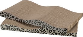 Trixie - Griffoir Carton L&eacute;opard 2 Pcs pour Chats - 44x6x25cm