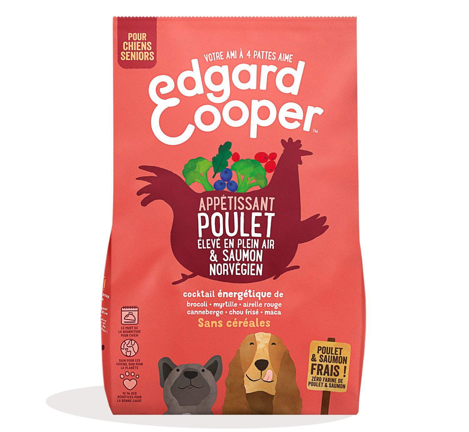Edgard & Cooper - Croquettes Poulet et Saumon pour Chien Senior - 700g Image num&eacute;ro 1