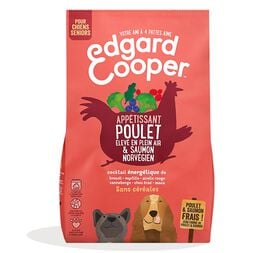 Edgard & Cooper - Croquettes Poulet et Saumon pour Chien Senior - 700g