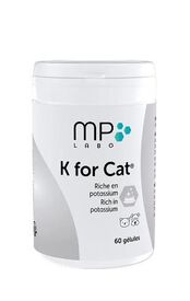 MP Labo - Gélules K for Cat Riche en Potassium pour Chiens et Chats - x60