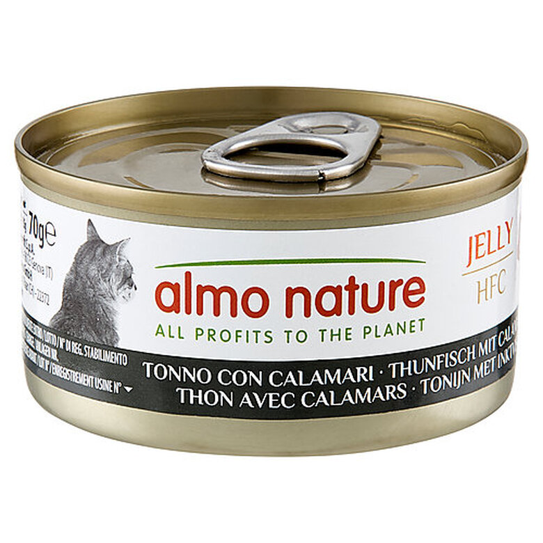 Almo Nature - Pâtée Hfc Jelly Thon Avec Calamars - 70g Image numéro 1 Almo Nature - Pâtée Hfc Jelly Thon Avec Calamars - 70g Image numéro 1