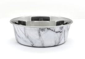 Animalis - Gamelle en Inox Antidérapante Marble pour Chiens