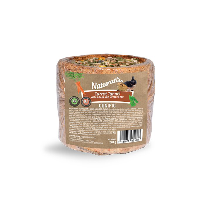 Cunipic - Tunnel de Carotte Naturaliss Grain et Feuille d'Ortie - 240g Image num&eacute;ro 2
