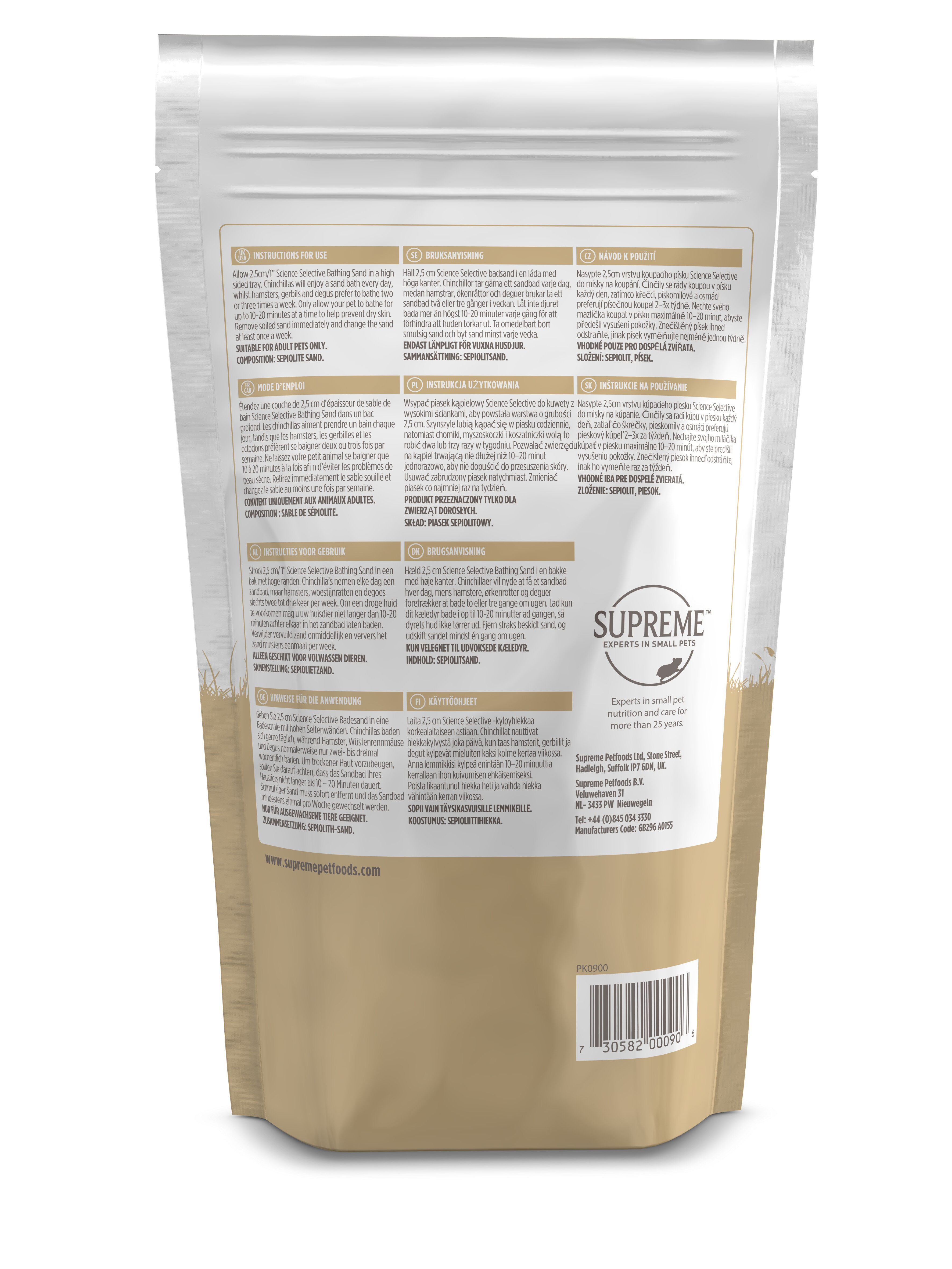 Supreme Science - Sable de Bain pour Rongeur - 1Kg Image num&eacute;ro 3