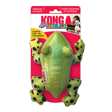 KONG - Jouet Shieldz Tropics Grenouille pour Chiens - M