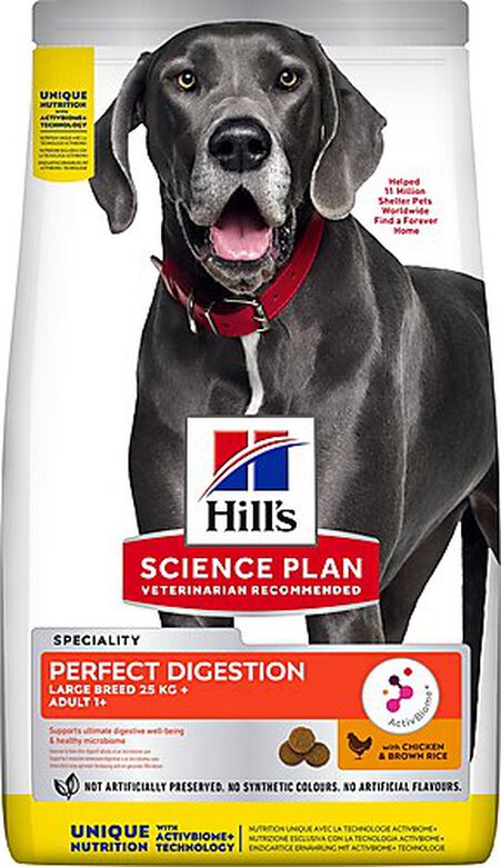 Hill's Science Plan - Croquettes Adulte Large Breed Perfect Digestion au Poulet pour Chien - 12Kg image number null