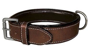 Bobby - Collier Classique Haute Finition Marron pour Chiens