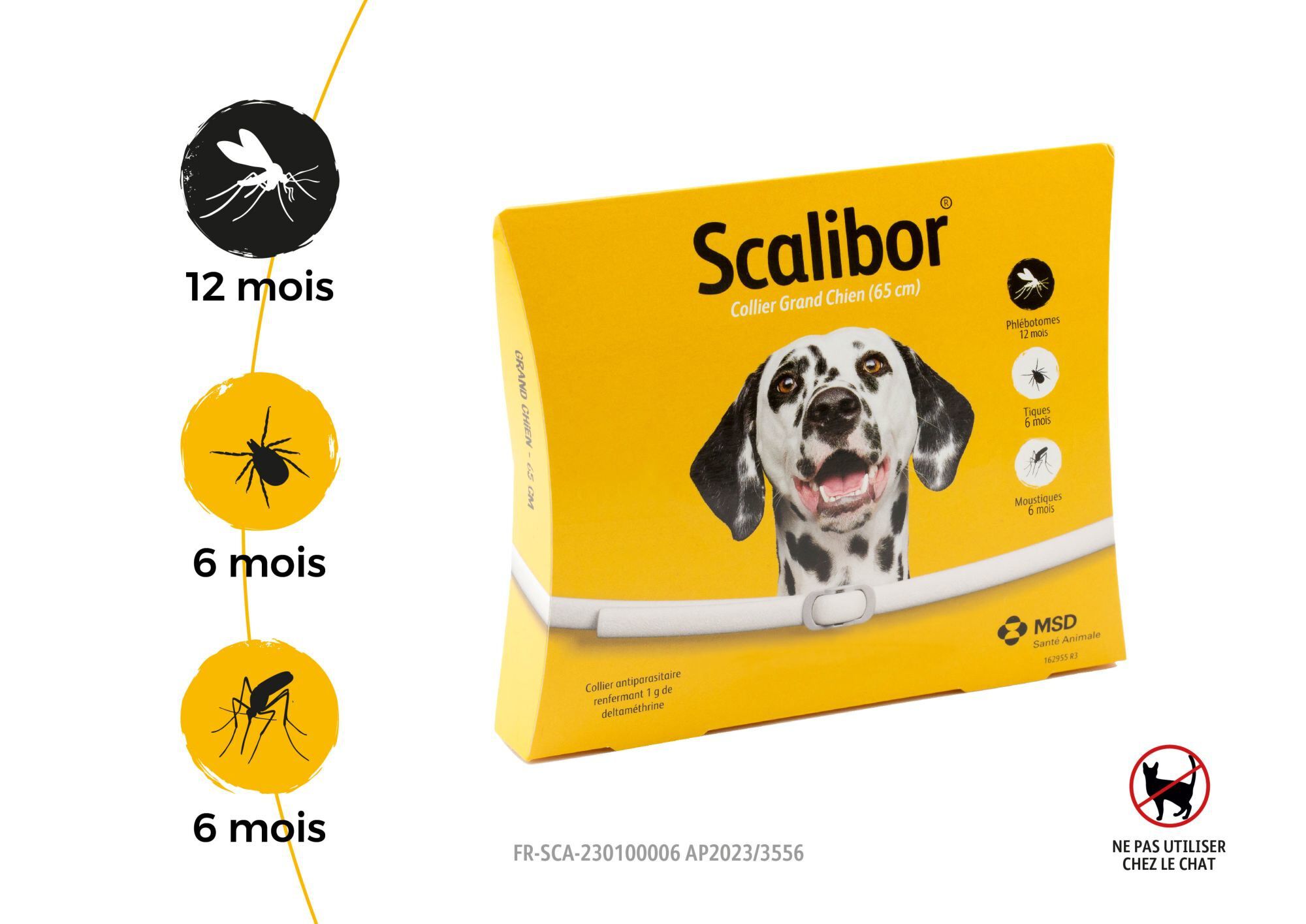 Scalibor - Collier Antiparasitaire pour Grand Chien - 65cm Image num&eacute;ro 1