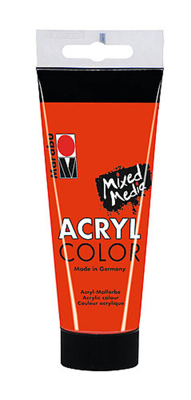 Marabu - Tube AcryColor Couleur Vermillon - 100ml image number null