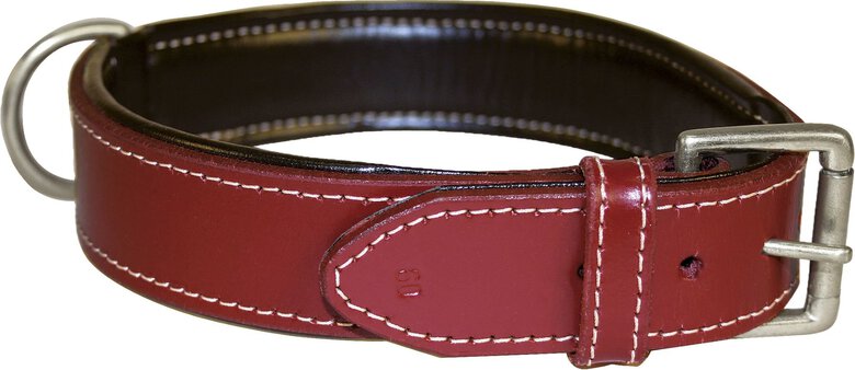 Bobby - Collier Classique Haute Finition Rouge pour Chiens - 50cm Image numéro 1 Bobby - Collier Classique Haute Finition Rouge pour Chiens - 50cm Image numéro 1