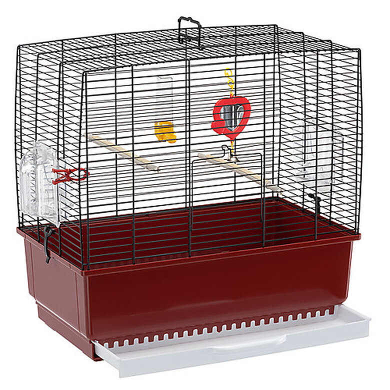Ferplast - Cage Rekord 3 pour Oiseaux Exotique - Noir/Rouge Image numéro 4 Ferplast - Cage Rekord 3 pour Oiseaux Exotique - Noir/Rouge Image numéro 4