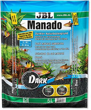 JBL - Substrat de Sol Naturel Manado Noir pour Aquarium - 5L