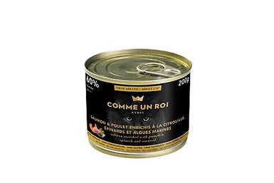 Comme Un Roi - Pâtée Adulte au Saumon et Poulet pour Chat - 200g