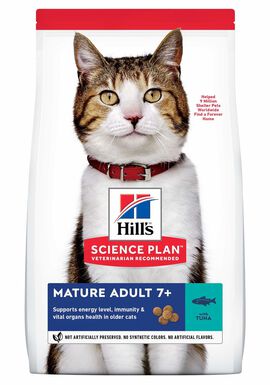 Hill's - Feline Mature Adult 7+ Thon pour Chat - 1,5Kg