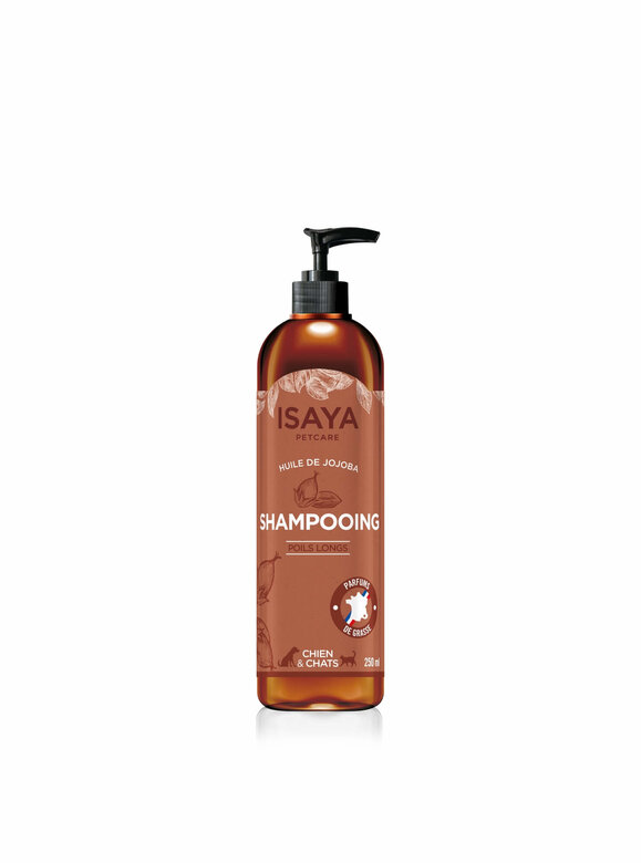 Isaya - Shampoing Poils Longs pour Chien et Chat - 250ml Image numéro 1 Isaya - Shampoing Poils Longs pour Chien et Chat - 250ml Image numéro 1