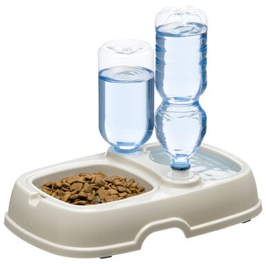 Ferplast - Distributeur Double d Eau et Croquettes Bouteille pour Chiens