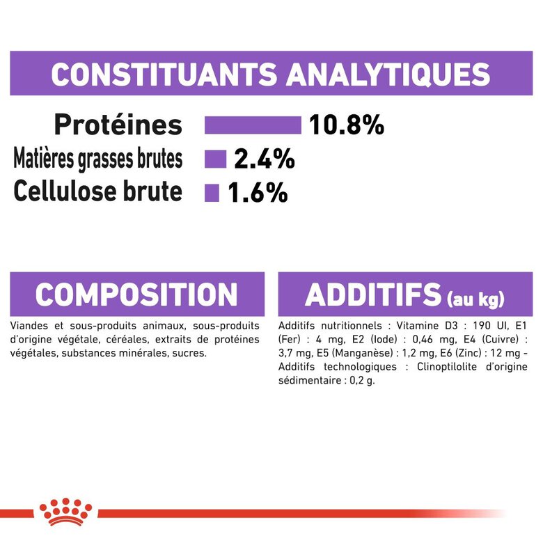 Royal Canin - Sachets Sterilised en Mousse pour Chat - 12x85g Image numéro 6 Royal Canin - Sachets Sterilised en Mousse pour Chat - 12x85g Image numéro 6