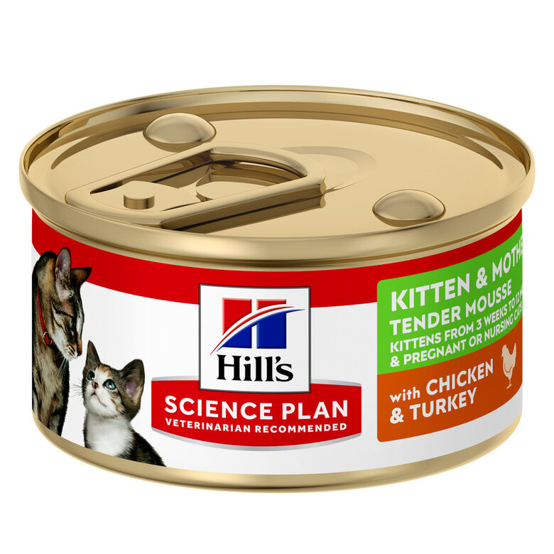 Hill's Science Plan - Kitten & Mother - Mousse Chaton Et Chatte Allaitante Poulet Dinde  -  85g Image numéro 1 Hill's Science Plan - Kitten & Mother - Mousse Chaton Et Chatte Allaitante Poulet Dinde  -  85g Image numéro 1