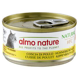 Almo Nature - Pâtée en Boîte HFC Natural Cuisse de Poulet pour Chat - 70g