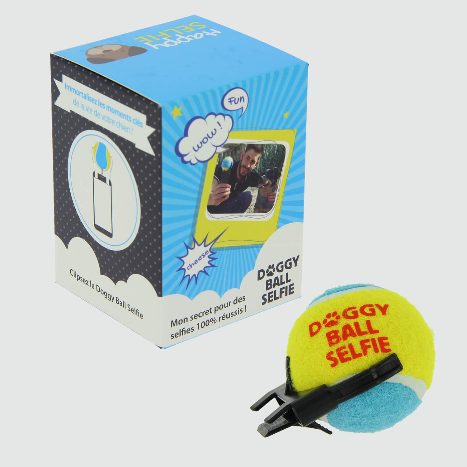 Doggy Ball Selfie - Balle avec Support Smartphone pour Selfies Image num&eacute;ro 1