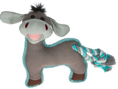 Kerbl - Jouet Âne Ferdi coton/polyester pour chiens - 28cm