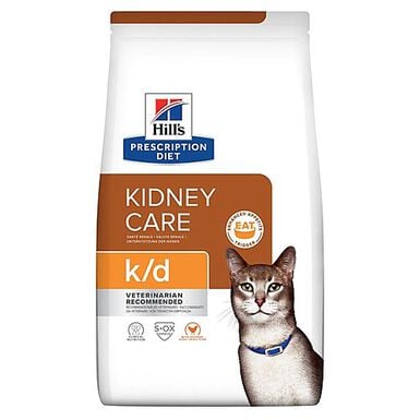 Hill's - Croquettes Prescription Diet K/D Kidney au Poulet pour Chat