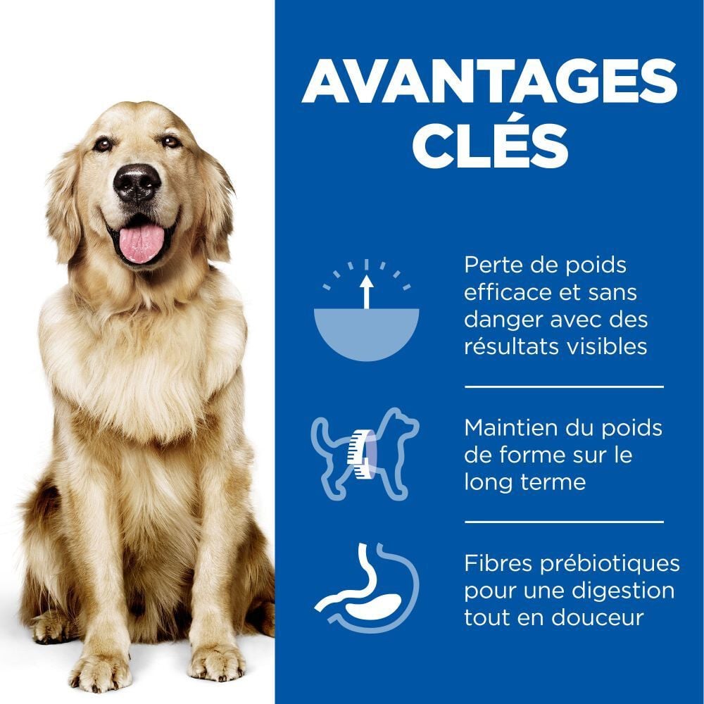 Hill's Science Plan - Adult Perfect Weight Croquettes Pour Grand Chien Au Poulet  - 12kg Image num&eacute;ro 3