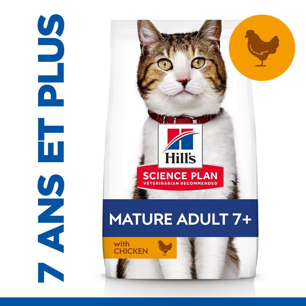 Hill's Science Plan - Mature Adult Croquettes Pour Chat Ag&eacute; Au Poulet  -  1,5kg Image num&eacute;ro 4
