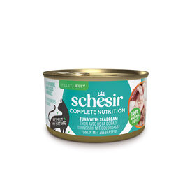 Schesir - Bo&icirc;te P&acirc;t&eacute;e Thon avec Dorade en Gel&eacute;e pour Chat - 85g