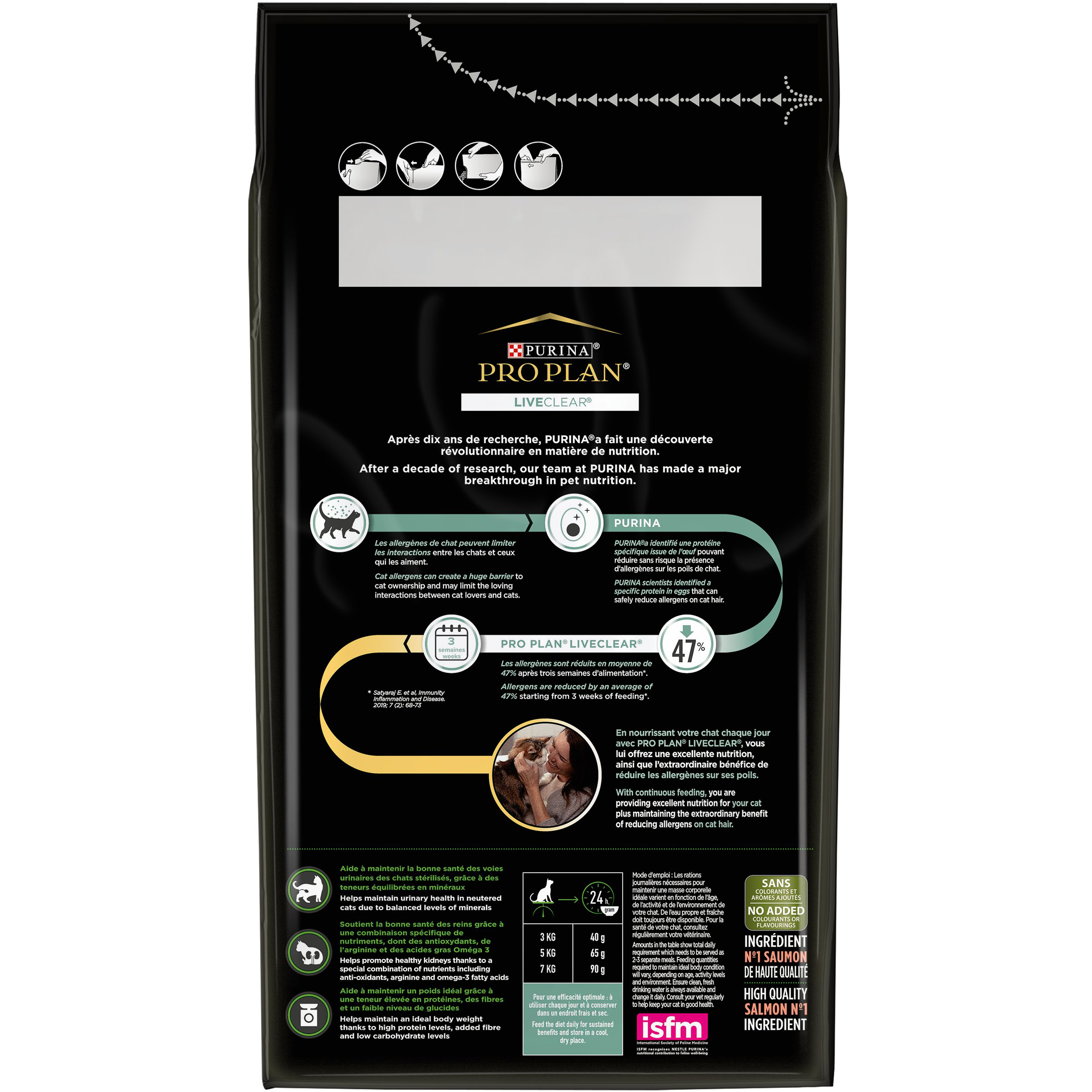 Pro Plan - Croquettes LiveClear +1 St&eacute;rilis&eacute; Saumon pour Chat - 1,4Kg Image num&eacute;ro 3