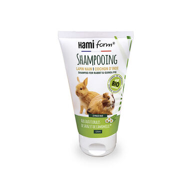 Hamiform - Shampoing sans Rinçage pour Lapin Nain et Cochon d'Inde Poils ras - 125ml